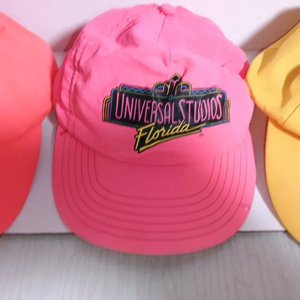 Universal Studios Set of 3 Baseball Cap/Hat Adult One Size Colorful Comfortable